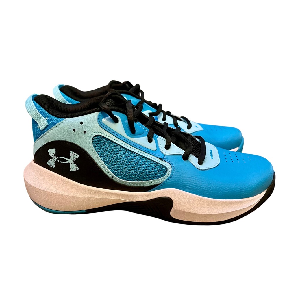 Under Armour Lockdown 6 Unisex Basketball Shoes W 9/M 7.5 Blue White Athletic